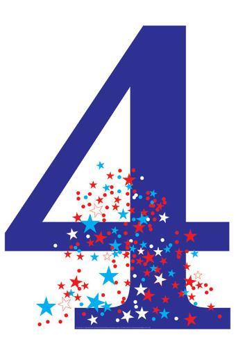 number 4 birthday theme